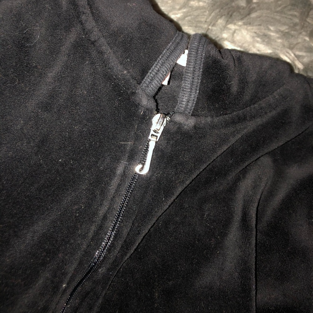 Velour juicy zip up